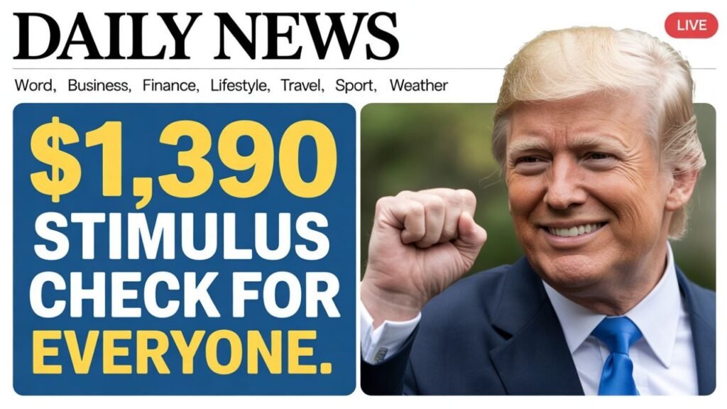$1,390 Stimulus Check For Everyone